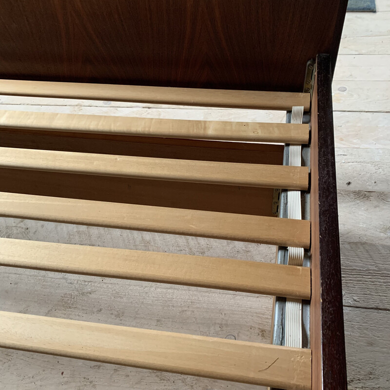 Scandinavisch vintage rozenhouten bed van Rio voor Sannemanns Mobelfabrik