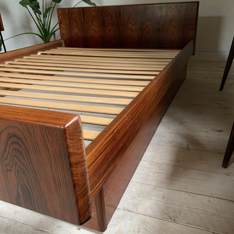 Skandinavisches Vintage-Bett aus Palisanderholz von Rio für Sannemanns Mobelfabrik