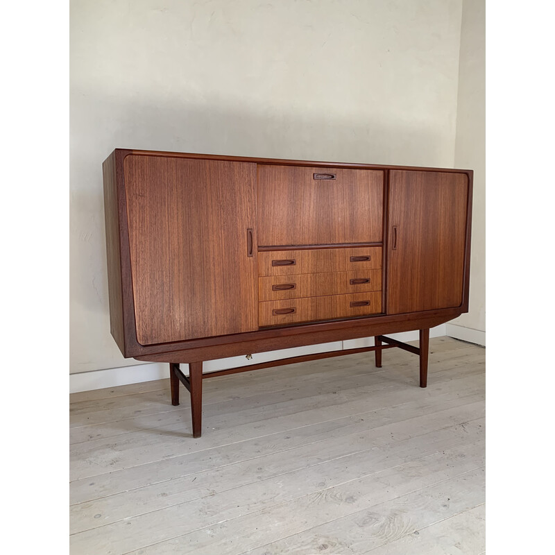 Enfilade vintage in teak di Clausen and Son, Danimarca 1960