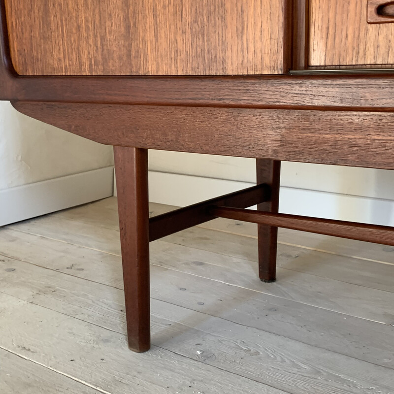 Vintage enfilade in teak door Clausen en Zoon, Denemarken 1960