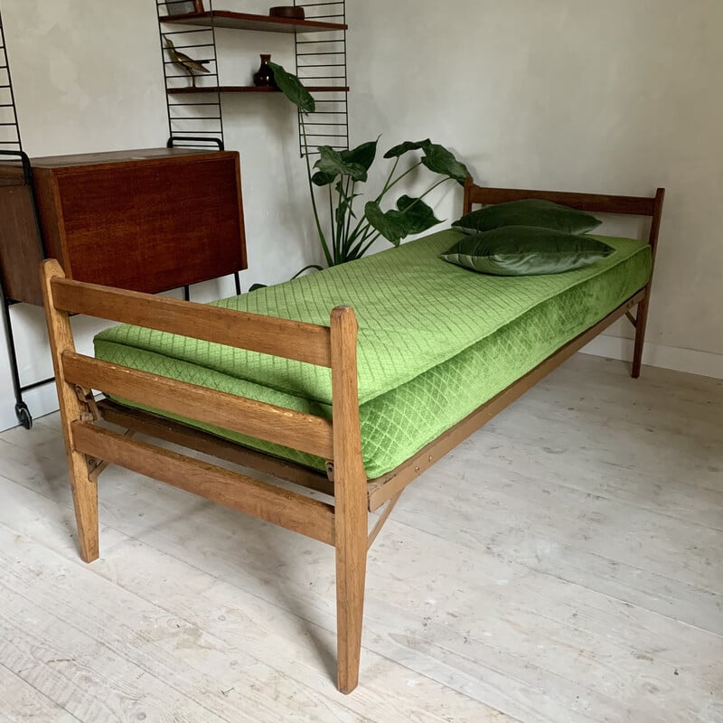 Vintage oakwood daybed, 1960s