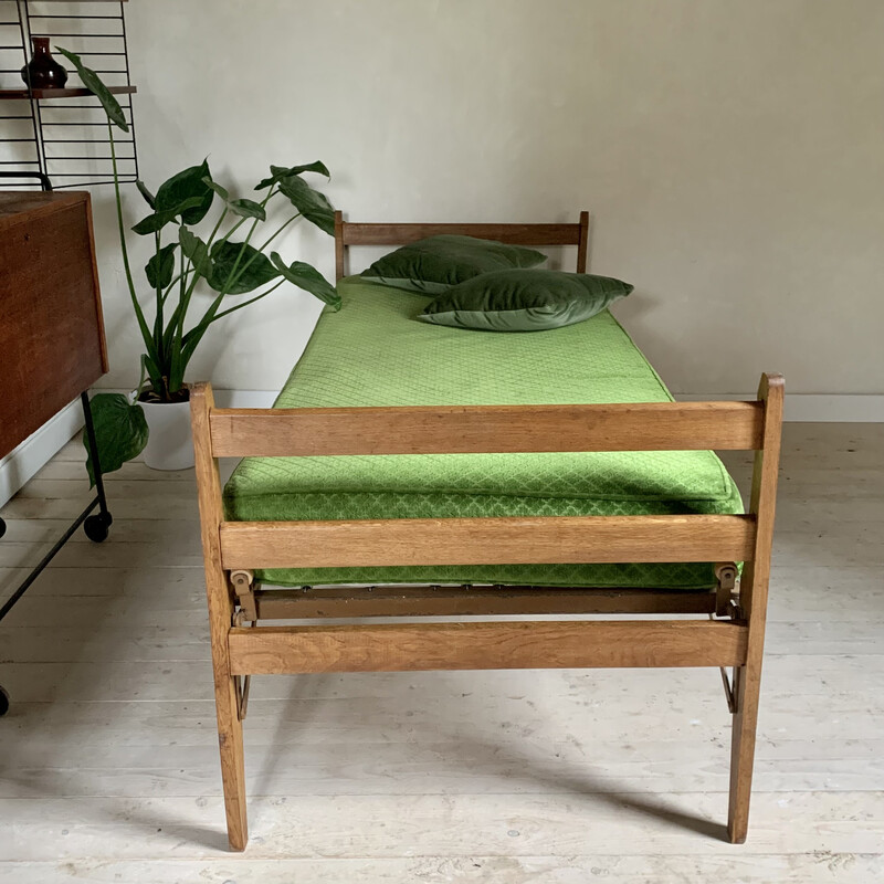 Vintage oakwood daybed, 1960s