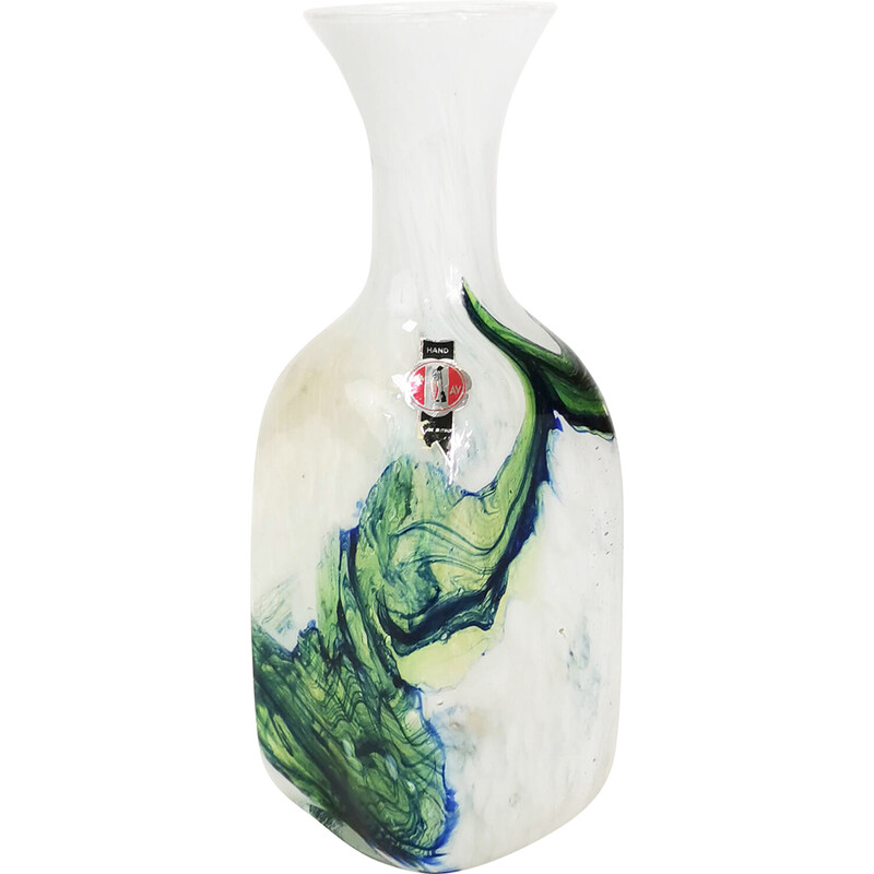 Vase vintage en verre, Italie 1970