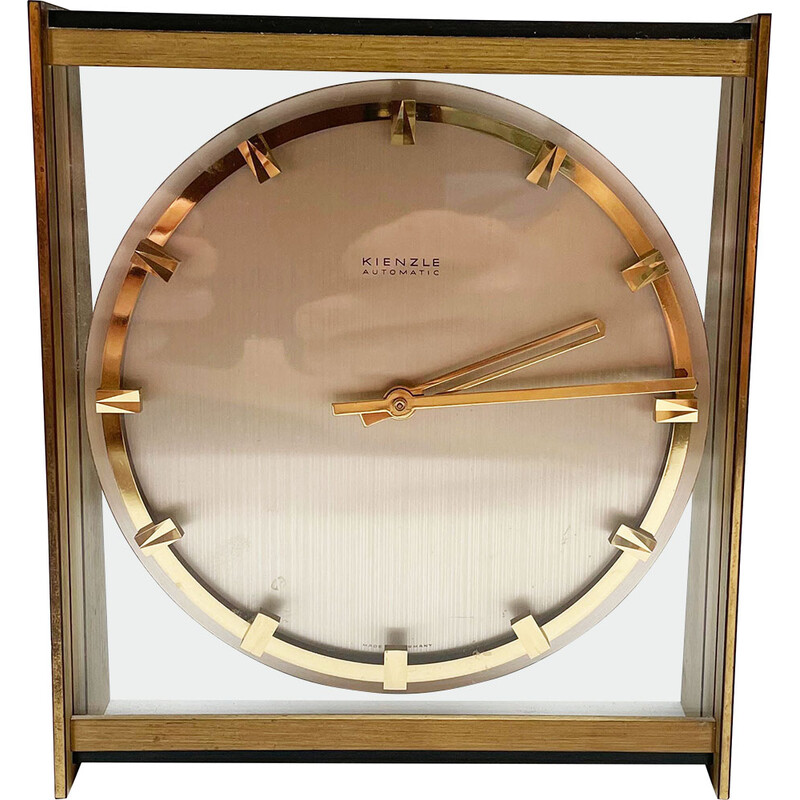 Horloge de table vintage - verre allemagne 1960