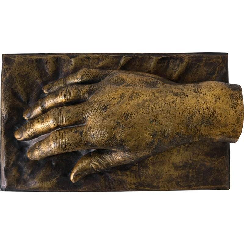 Französische Handskulptur aus Bronzeguss von Richard Hudnut für Montagutelli Frères, 1912