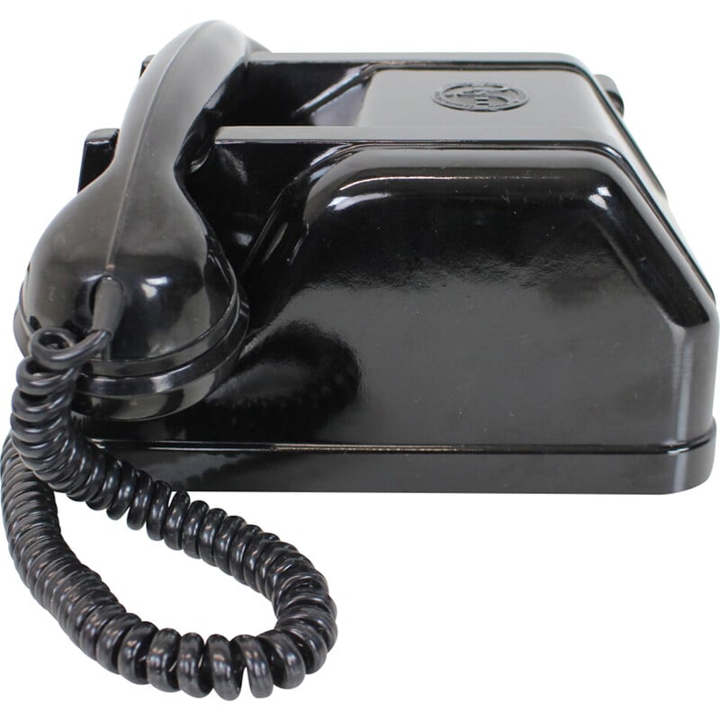 Funktionelles Tesla-Telefon aus der Mitte des Jahrhunderts, Tschechoslowakei 1968