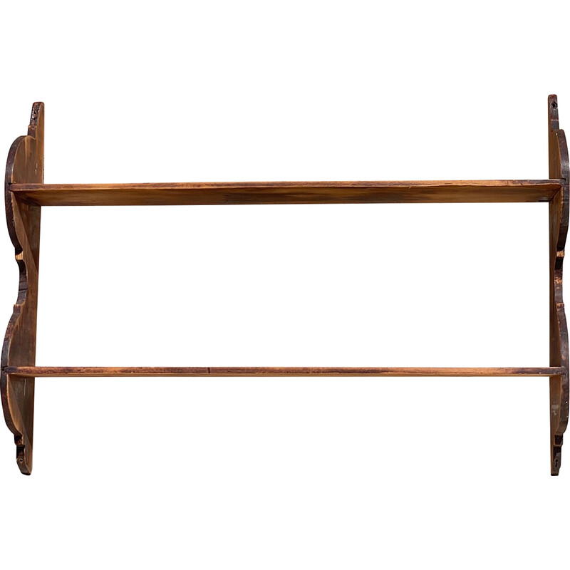 Vintage wood wall shelf