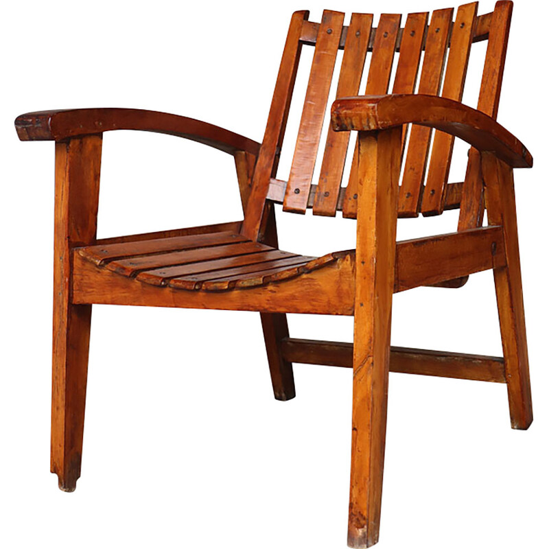 Vintage-Sessel aus Holz, 1950