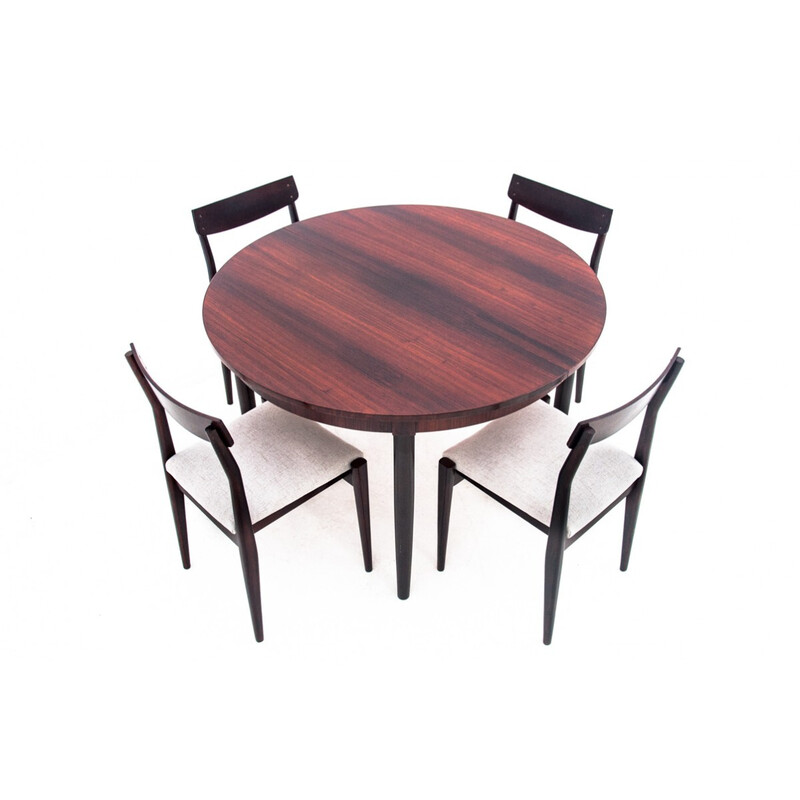 Vintage rosewood dining set, Denmark 1960s