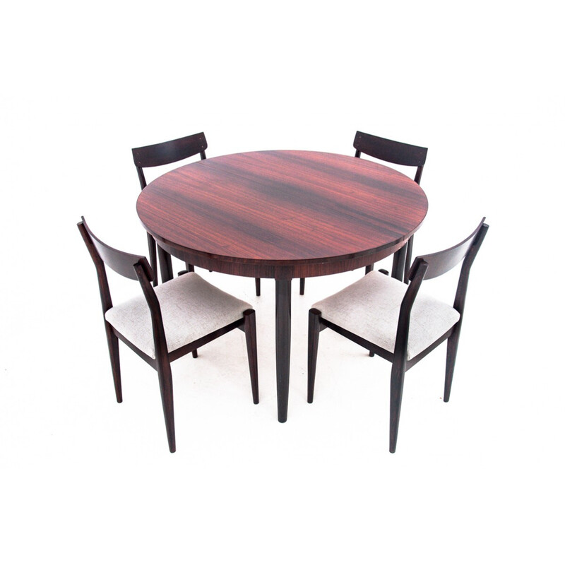 Vintage rosewood dining set, Denmark 1960s