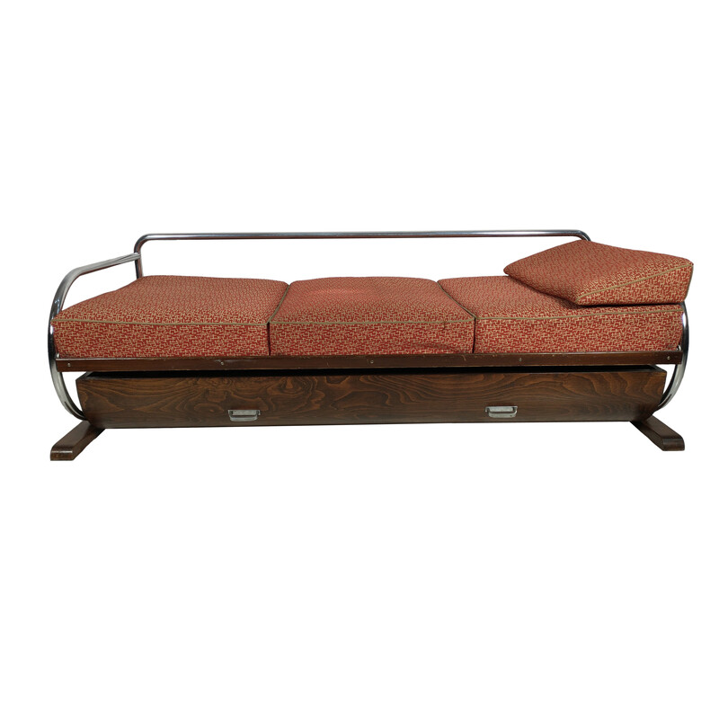 Vintage Art deco Czech sofa by Robert Slezak for Hynek Gottwald, 1940s