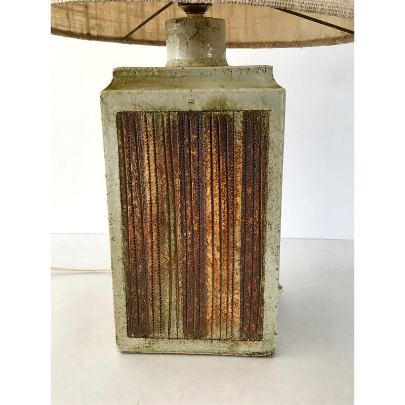 Lampe vintage en céramique de Roger Capron, 1960
