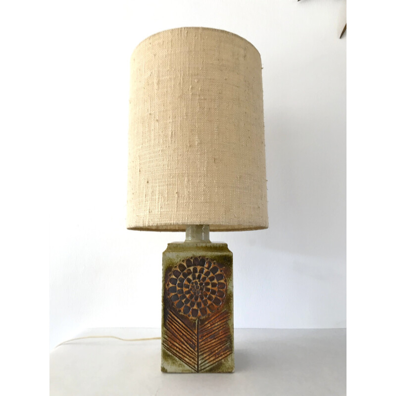 Vintage ceramic lamp by Roger Capron, 1960