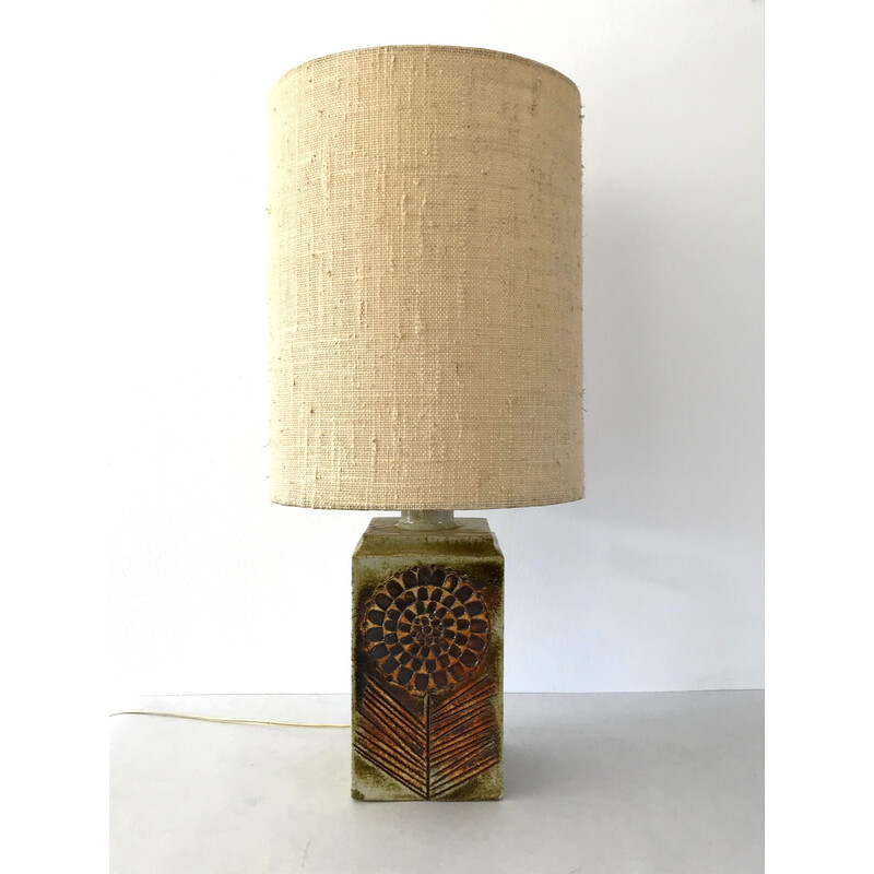 Vintage ceramic lamp by Roger Capron, 1960