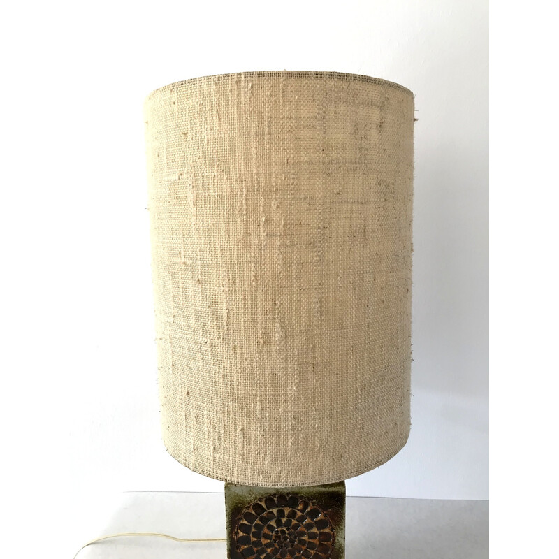 Vintage keramische lamp van Roger Capron, 1960