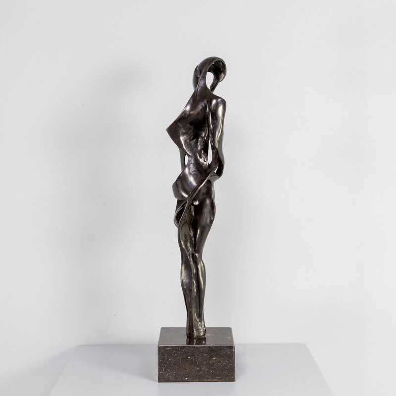 Escultura vintage de bronce "amantes" de Jos Welten