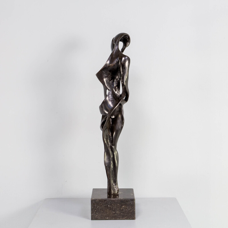 Vintage bronzen sculptuur "geliefden" door Jos Welten