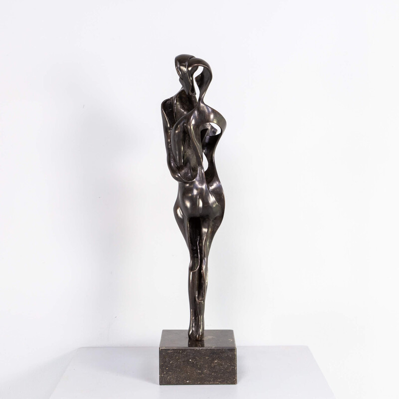 Vintage bronze sculpture "lovers" by Jos Welten