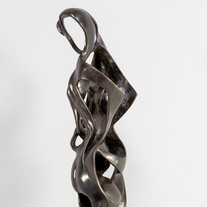 Escultura vintage de bronce "amantes" de Jos Welten