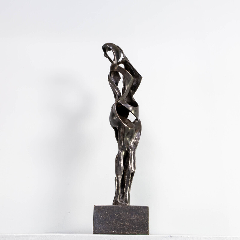 Vintage bronze sculpture "lovers" by Jos Welten