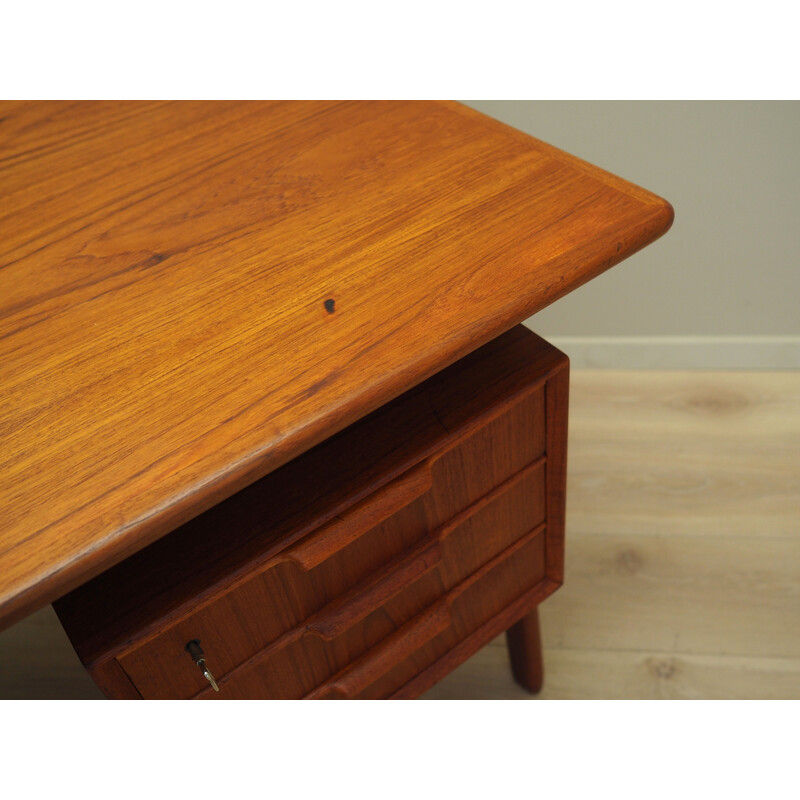 Vintage danish desk model no. 75 in teak by Omann Jun, 1970s