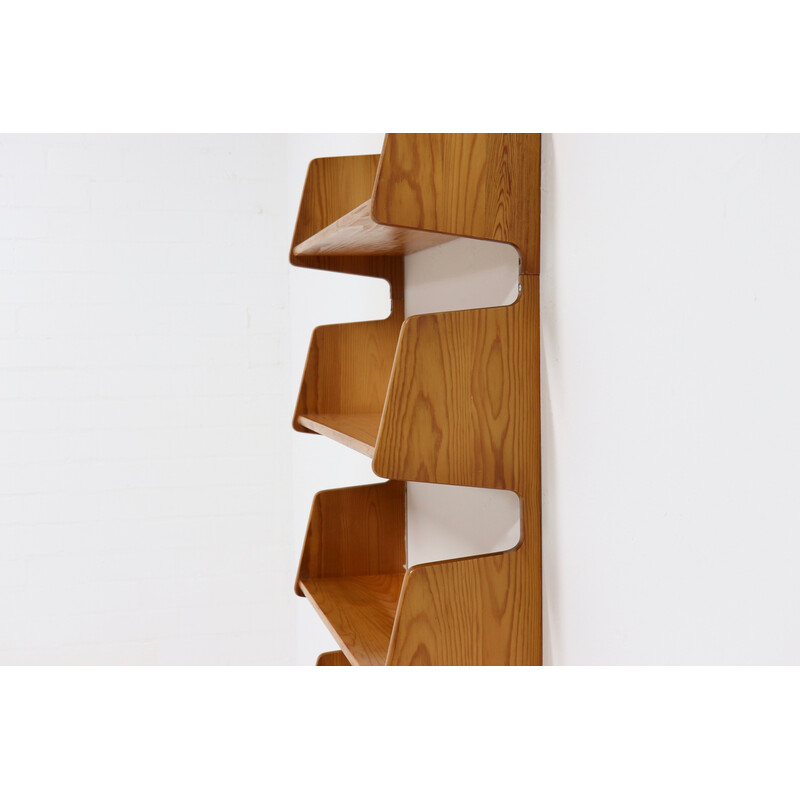 Scandinavian vintage pine shelf, 1960s