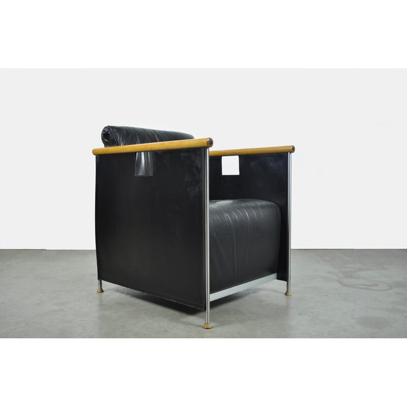 Pair of vintage armchairs "the Box" by Mazairac and Boonzaaijer for Castelijn, Netherlands 1980s