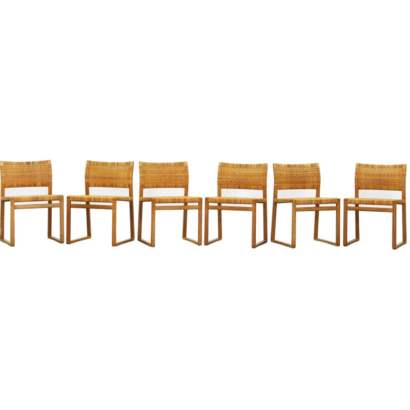 Suite de 12 chaises modèle BM 61 par Børge Mogensen pour Fredericia - 1950
