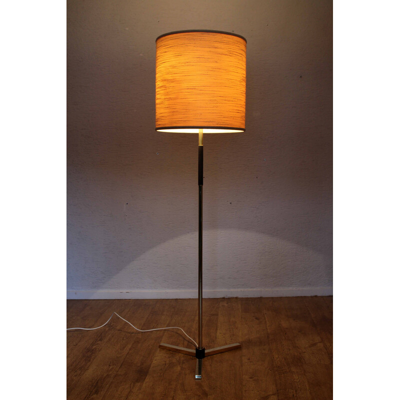 Vintage Italiaanse koperen vloerlamp, 1970