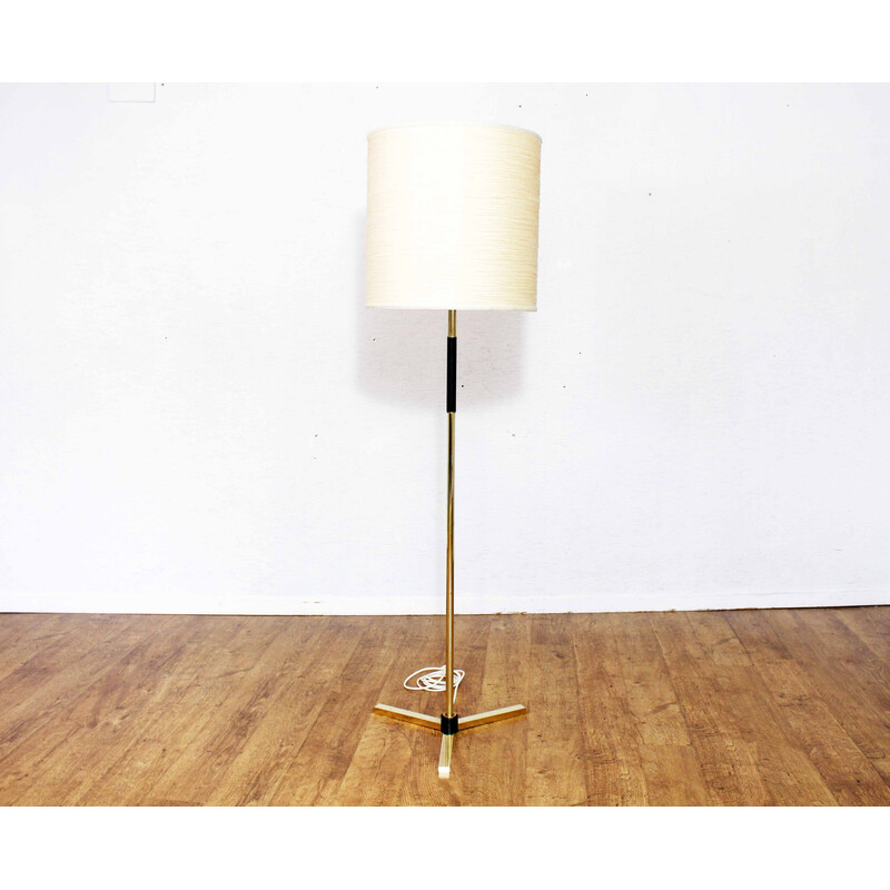 Vintage Italiaanse koperen vloerlamp, 1970