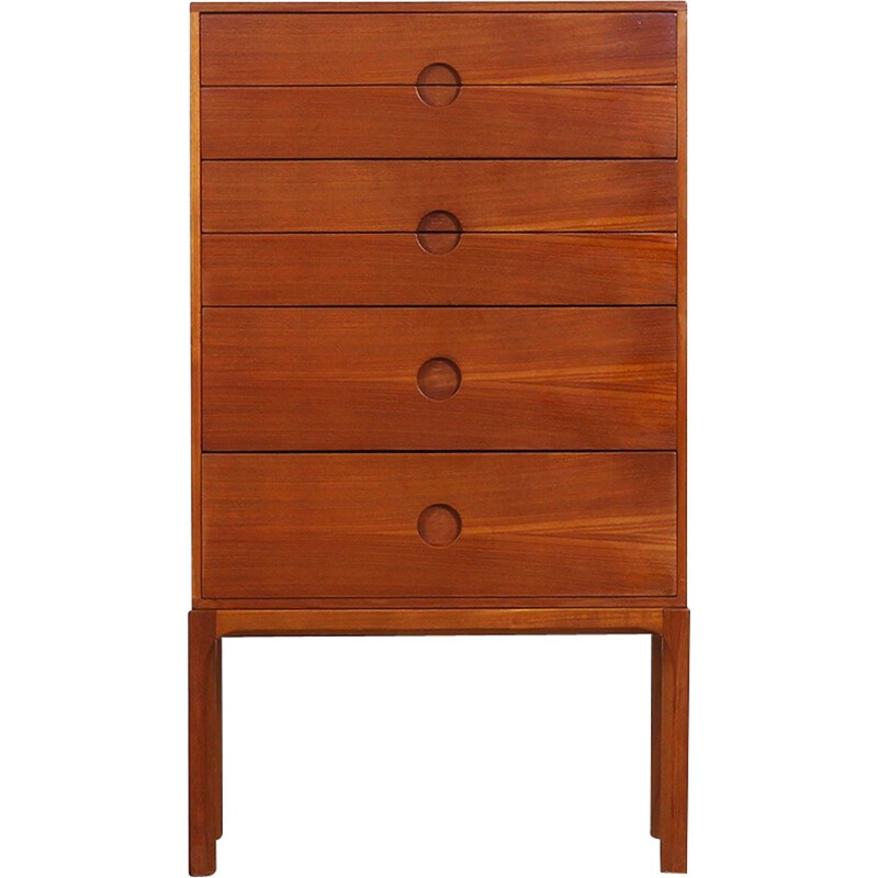 Vintage chest of drawers in teak by Aksel Kjersgaard for Odder - 1960s