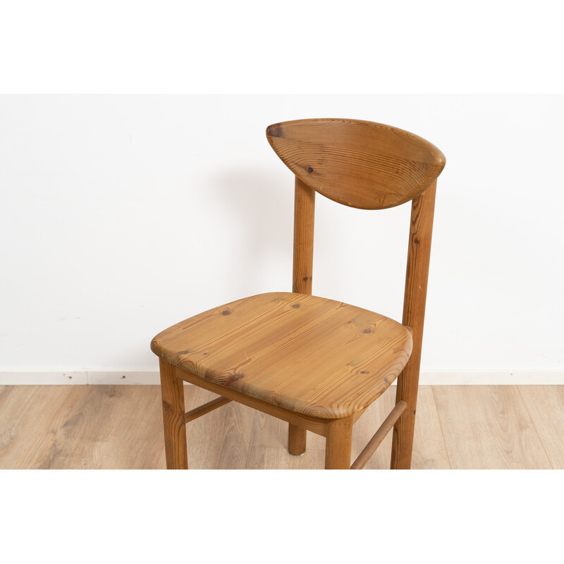 Cadeira de pinho Vintage da Rainer Daumiller para serração Hirtshals Sawmill