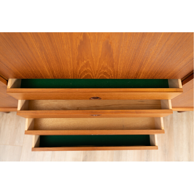 Vintage-Holz-Highboard von H. W. Klein für Bramin