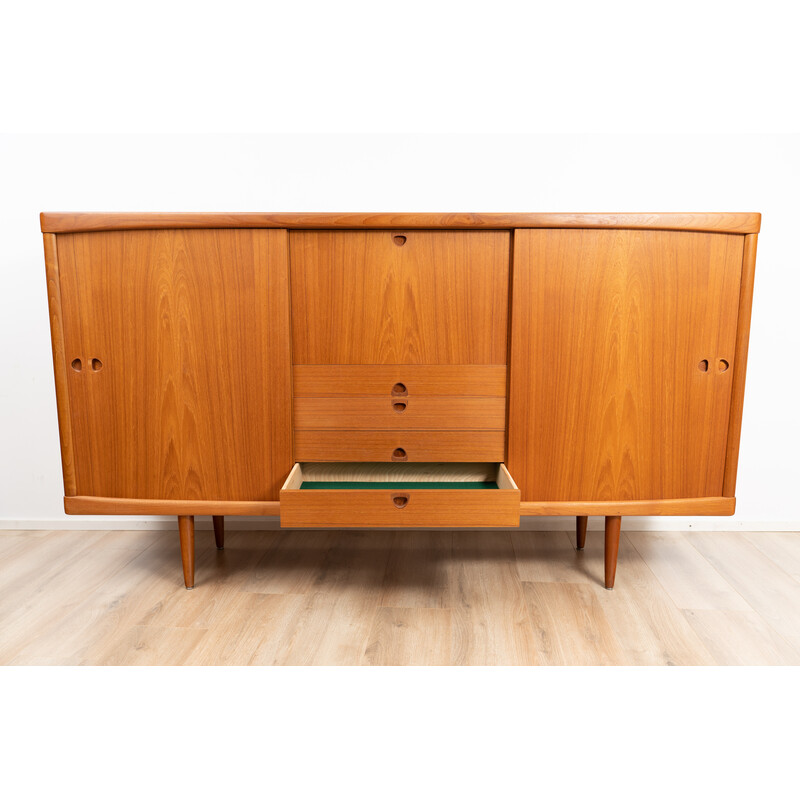 Vintage houten highboard van H. W. Klein voor Bramin