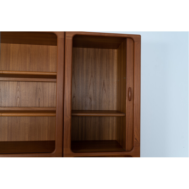 Vintage wooden three-piece display cabinet by Dyrlund