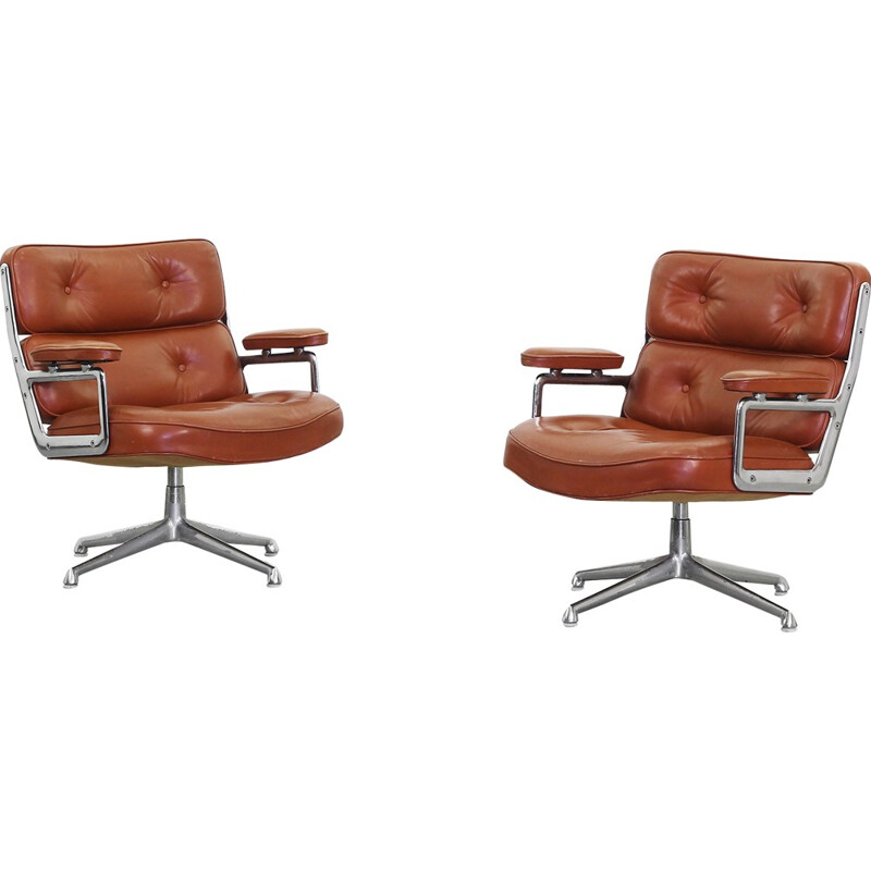 Pair of Herman Miller ES105 lounge chairs, Charles & Ray Eames - 1960s