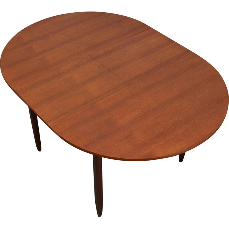 Mid-Century Teak Extendable Circular Table - 1950s