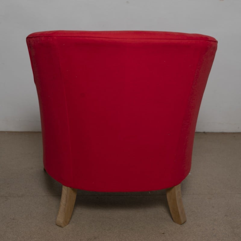 Paar rote Vintage-Sessel