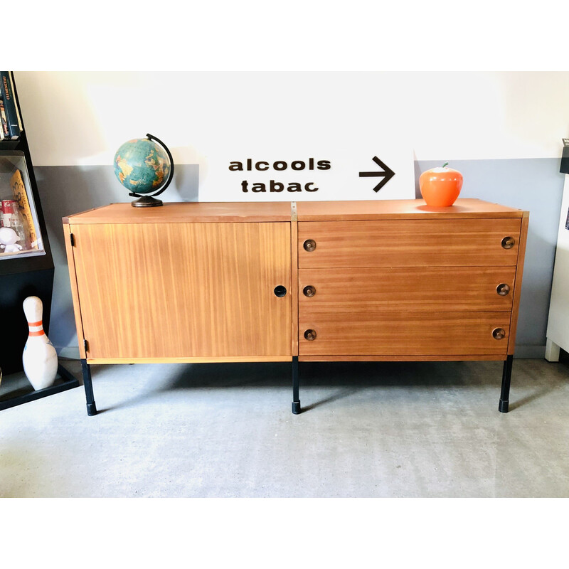 Vintage sideboard with 2 modules by Arp Minvielle, 1960