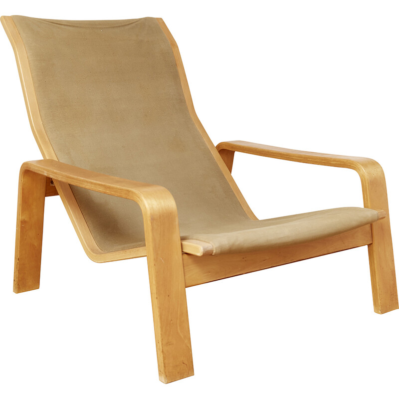 Mid-century Pulkka armchair by Ilmari Lappalainen for Asko, 1960s