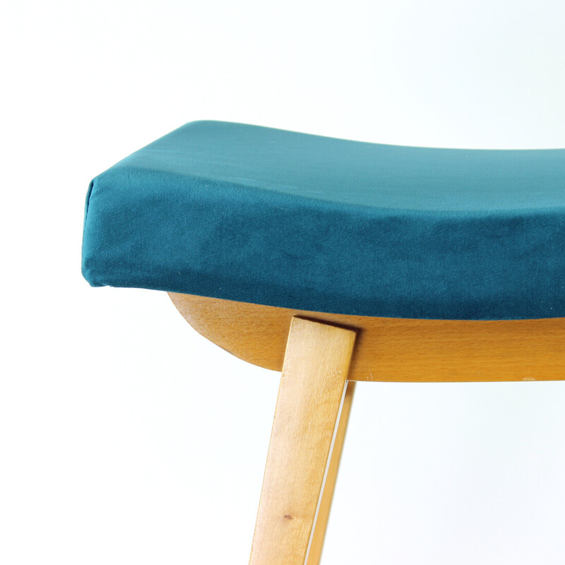 Mid century stool in oakwood by Ton, Czechoslovakia 1960s