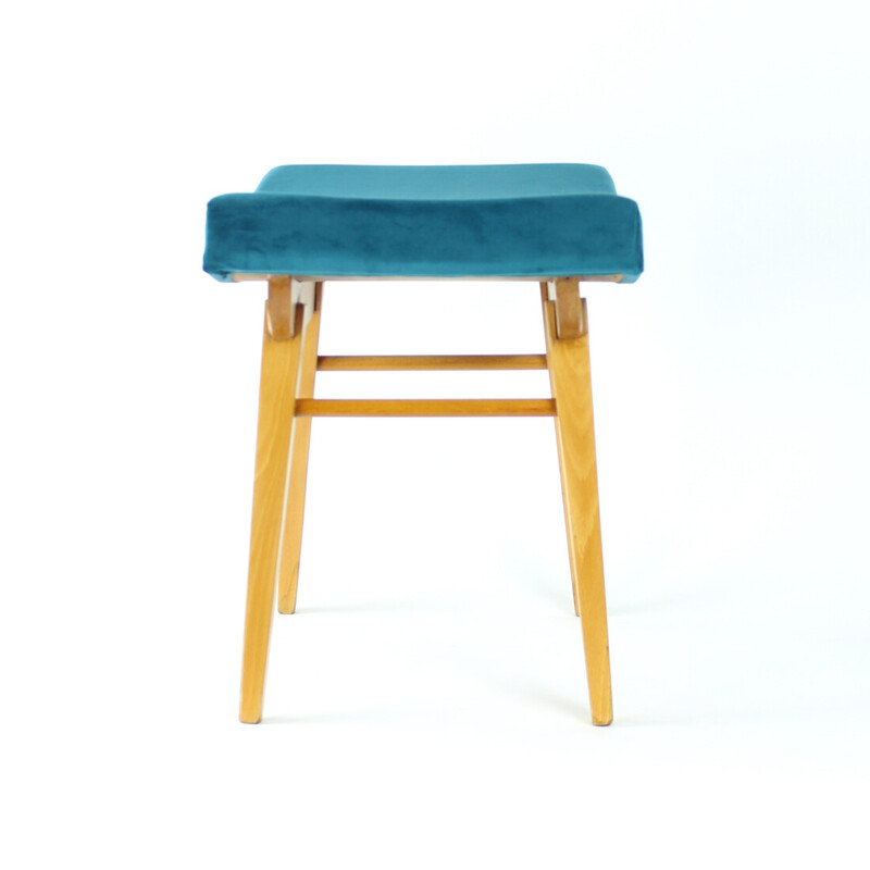 Mid century stool in oakwood by Ton, Czechoslovakia 1960s