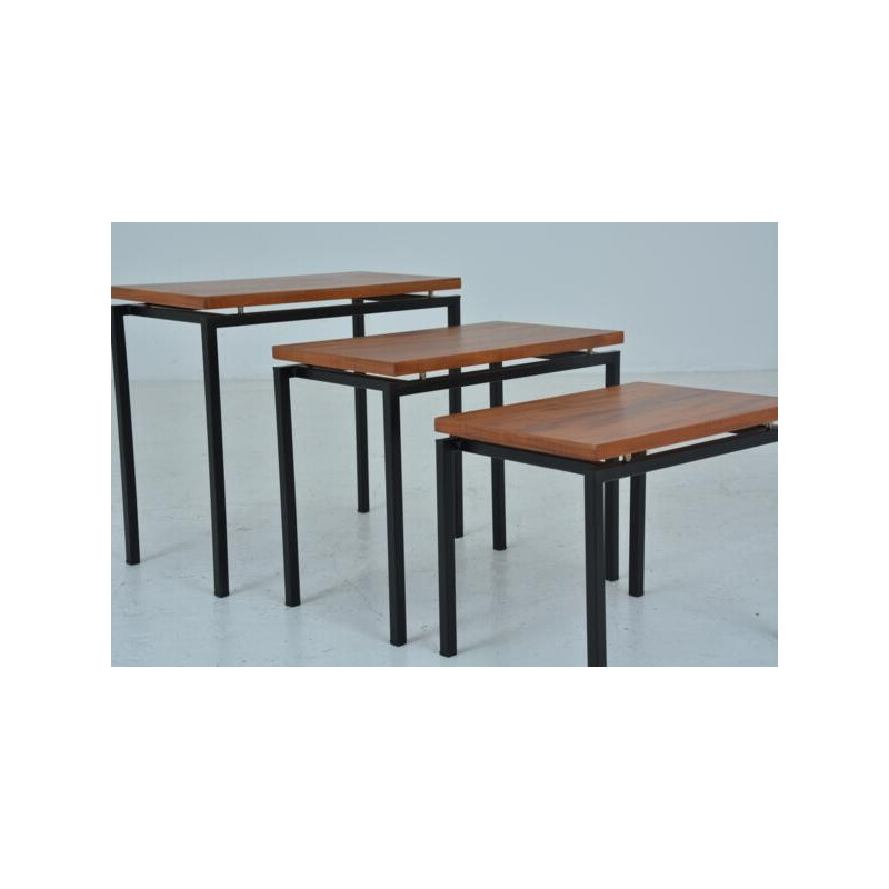 Set of 3 nesting tables Cees Braakman - 1960s