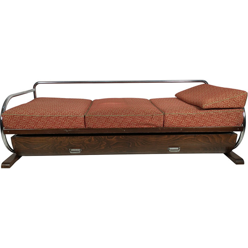 Vintage Art deco Czech sofa by Robert Slezak for Hynek Gottwald, 1940s