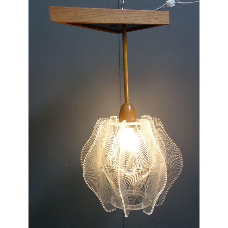 Mid century pendant lamp by Paul Secon for Sompex, Germany 1960-1970s