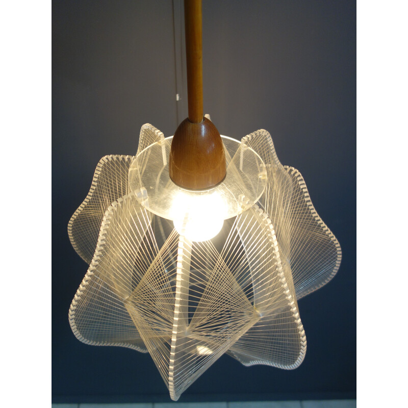 Mid century pendant lamp by Paul Secon for Sompex, Germany 1960-1970s