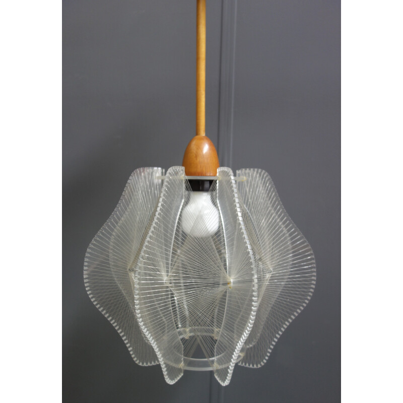Lámpara colgante de mediados de siglo de Paul Secon para Sompex, Alemania 1960-1970