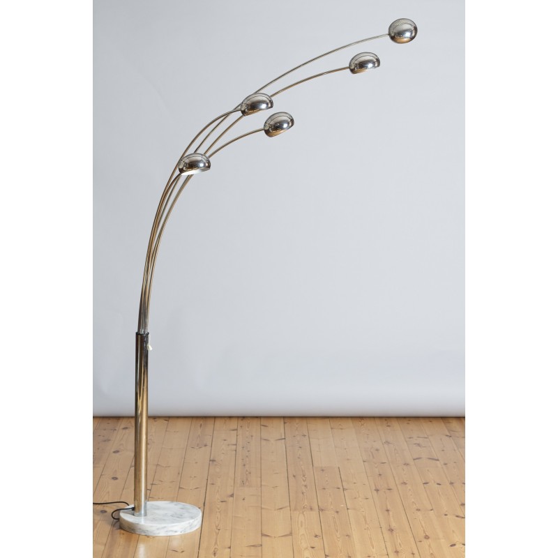 Vintage Bilka floor lamp Bright in chrome, Denmark