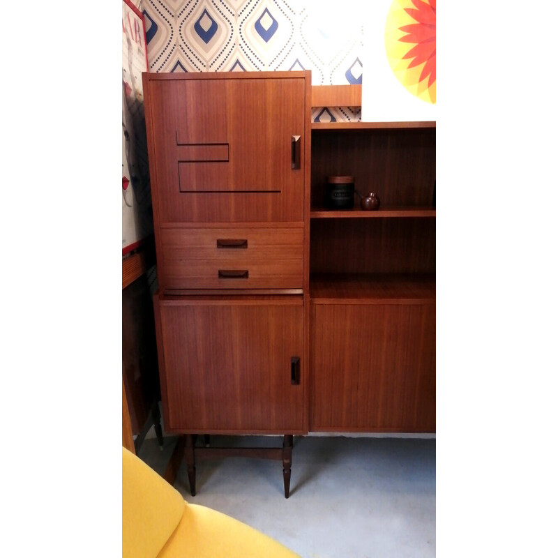 Vintage highboard in teakhout