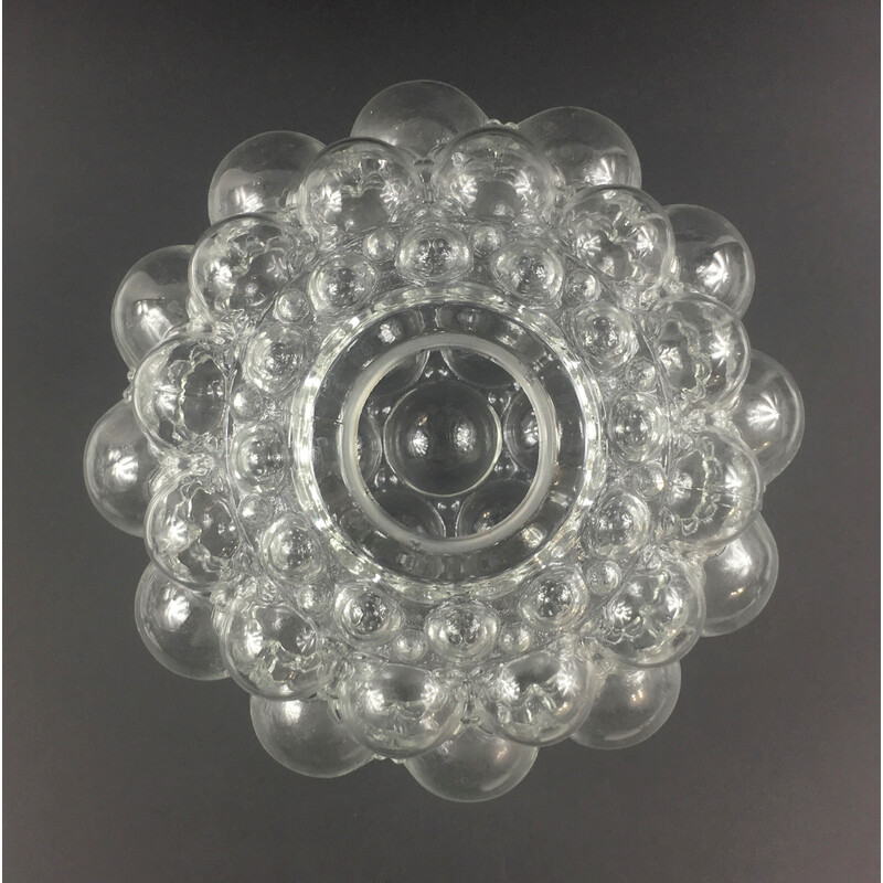 Mid-century bubble glass pendant lamp by Helena Tynell for Limburg, Germany 1960s